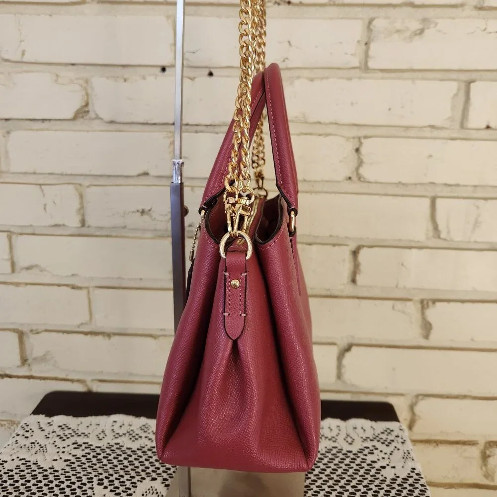 Like New Coach Sage Pink Leather Shoulder Bag Pure - Picture 5 of 15